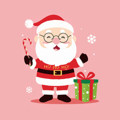 cartoon illustration of Santa Claus 2