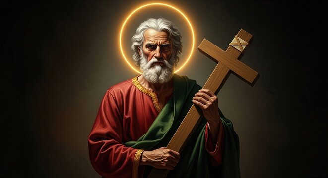 Saint Andrew the First-Called: apostle mission, divine calling, holy disciple, sacred journey, spiritual guide, christian founder, faithful witness, heavenly patron, revered figure, sacred tradition.