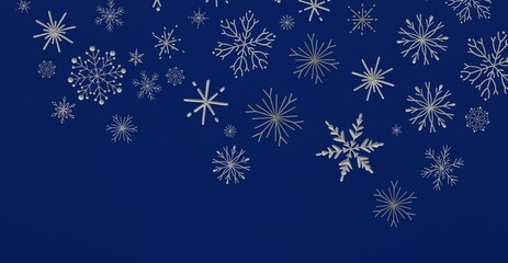 Stunning blue backdrop featuring detailed silver snowflake designs. Perfect for Christmas, winter, and festive graphic creations. Ideal for webs