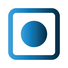 Multimedia button icon template