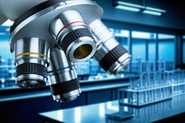 analyzes of biochemical samples in scientific laboratory.