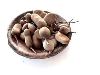 close up of Tamarind (Tamarindus indica)