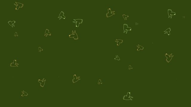 dog pattern background animation