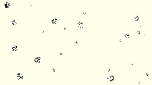 zebra head pattern background animation