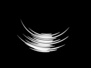 光　曲線　ライン　動き　エフェクト　黒背景　イラスト素材