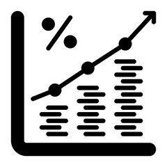 interest icon, glyph icon style