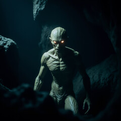 Fototapeta premium Figure in the Cave