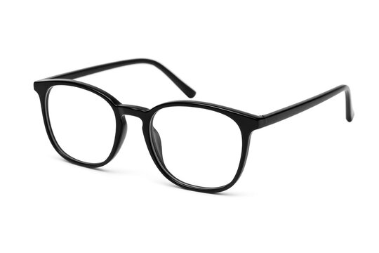 Eyeglasses mockup in three-quarters isolated in a white background