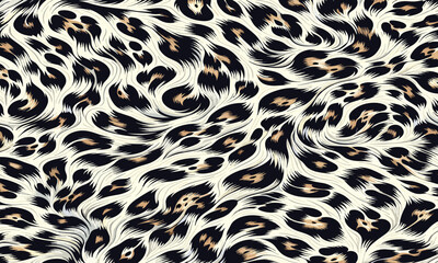 Seamless white leopard fur pattern texture vector with camouflage background perfect for luxurious home decor, fashion clothing, and artistic wallpapers.