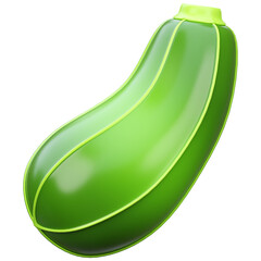 zucchini 3d Icon Illustration