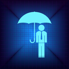 Vector illustration on a blue background