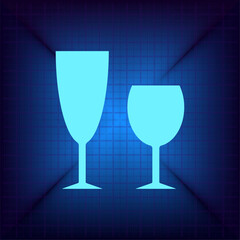 Vector illustration on a blue background