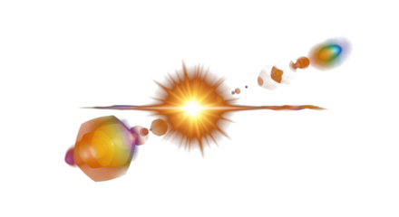 sunlight special lens flare light effect  Stock royalty free on black background clean png