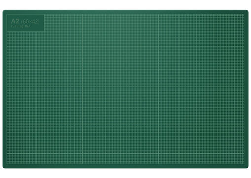 green cutting mat background
