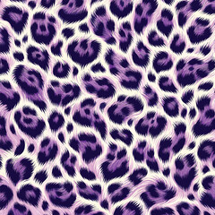 Stylish purple leopard texture background featuring wild animal fur pattern perfect for fashion fabrics, digital backgrounds, wallpaper, and modern design.
