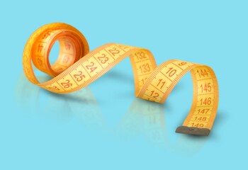 Measuring tape. For Weight or length concept