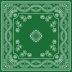 Flourish Green Bandana