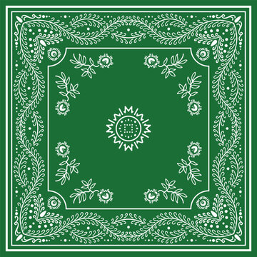 Flourish Green Bandana