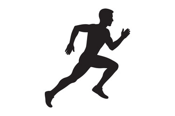 running woman silhouette