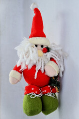 A felt Santa Claus for Christmas.