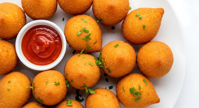 coxinhas em um prato