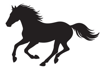 running horse vector illustration