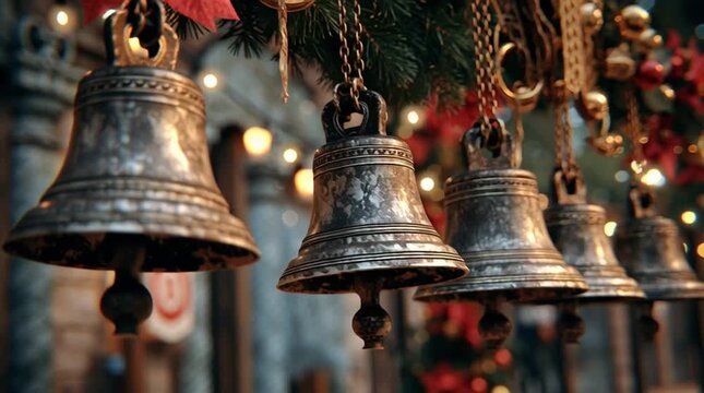 Church bells ring on January 6th with festive decorations creating a joyful atmosphere for the celebration