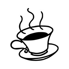 minimalist tea time hand drawn graphic