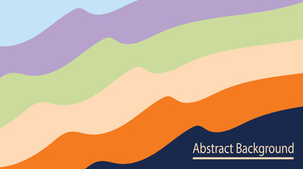 Obraz premium Abstract wavy layered background with pastel colors and minimalist design