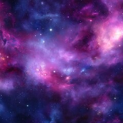 Naklejka premium Vibrant Cosmic Starry Sky Digital Art for Space Themed Design Projects