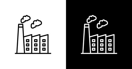 Factory White Icon Set Design