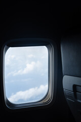 Fototapeta premium view from airplane window