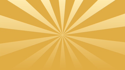 和風背景素材　金色の集中線　横長　グラデーション　16:9