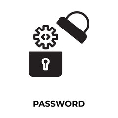 password  Vector, Icon Or Logo Sign Isolated Symbol Illustration