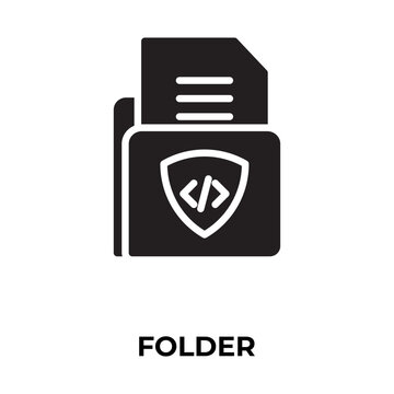 folder Vector, Icon Or Logo Sign Isolated Symbol Illustration