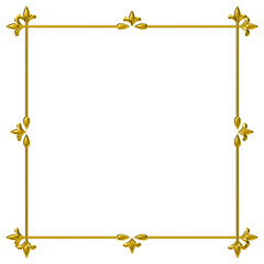 gold frame for text
