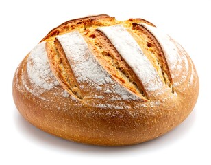 Round loaf of artisan bread