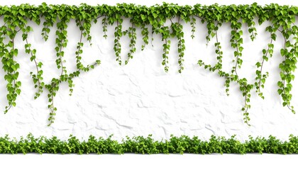 Ivy-covered white wall