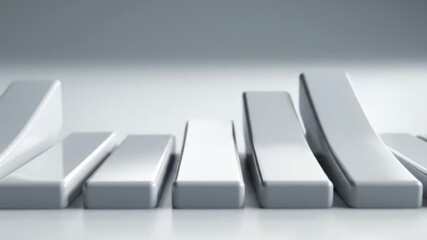 Metal Bars Rising and Falling in an Abstract Graph Representation