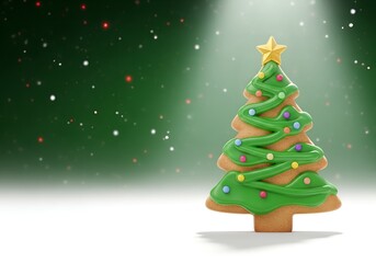 Obraz premium Christmas gingerbread cookies - sweet holiday spirit.