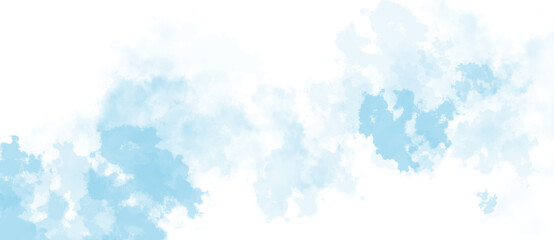 Sky Blue Smoke Effect, Isolated Texture Design on Transparent Background