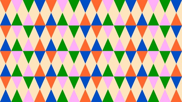 Fototapeta seamless retro geometric pattern with triangles