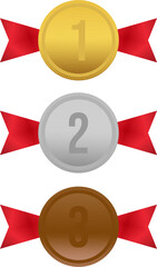 First Second Third Place Laurel Wreaths and Ribbons