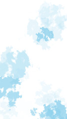 Vertical Sky Blue Smoke Effect, Isolated Texture Design on Transparent Background