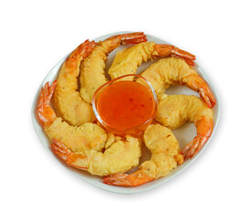 fried shrimp on a white plate