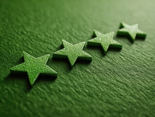 Top Notch Satisfaction Rating Green Five Stars Quality Assurance Mockup: Best Choice