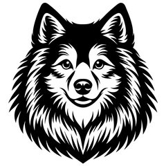 Naklejka premium vector illustration of a wolf