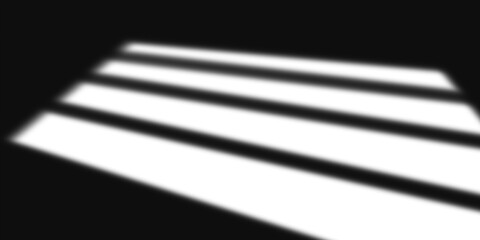 Window shadow overlay on black wall, sunlight apartment, interior background isolated on transparent background