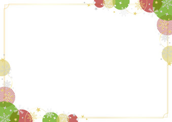 かわいいクリスマスのフレーム