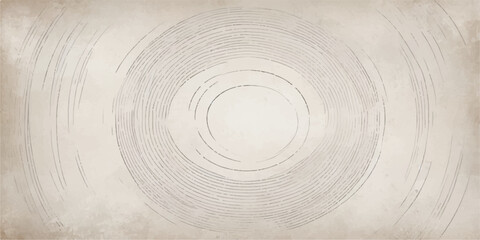 Brown concentric rings on a natural wood texture show the pattern of a cut tree surface